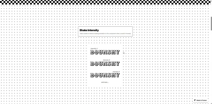 Bounshy - Shake Intensity - New Next.js Hero